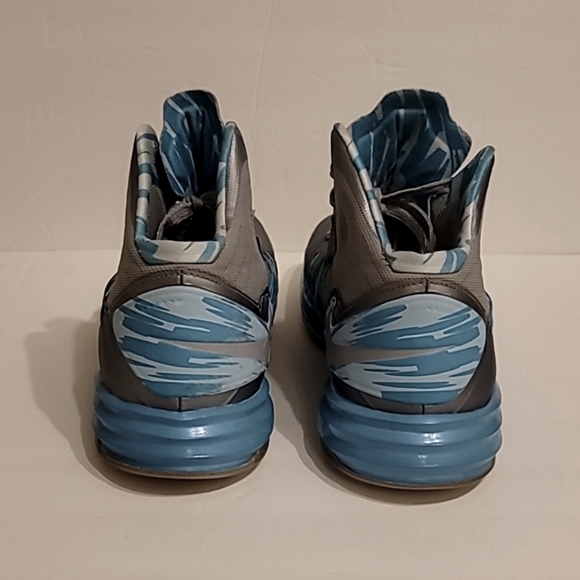 Nike Lunar Hyperdunk 2012 Men's Shoes 524934-008 Gray Blue Basketball Size 11 - Picture 5 of 12